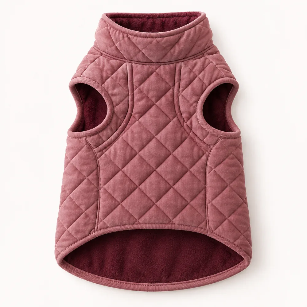 Chaleco acolchado rosa